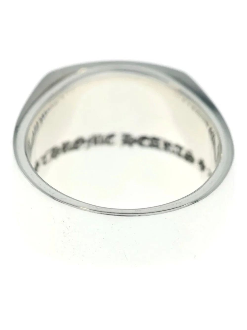Chrome Hearts Lrg Champion P Dmnd Large Pave Diamond Silver Ring